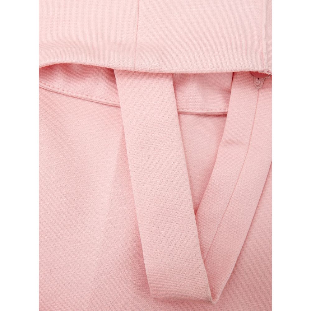 Elegant Pink Viscose Pants for Chic Style - SEHABRANDS