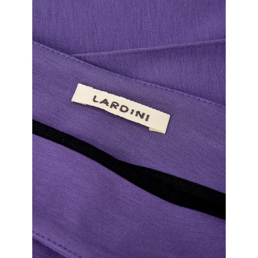 Elegant Purple Viscose Pants - SEHABRANDS