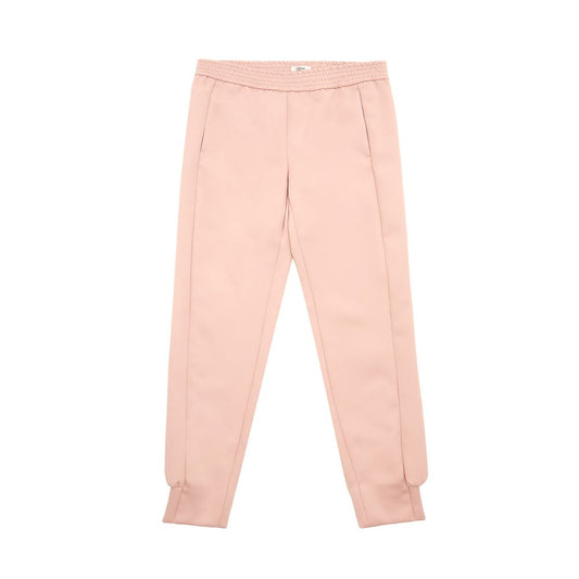 Elegant Pink Polyester Pants for Women - SEHABRANDS