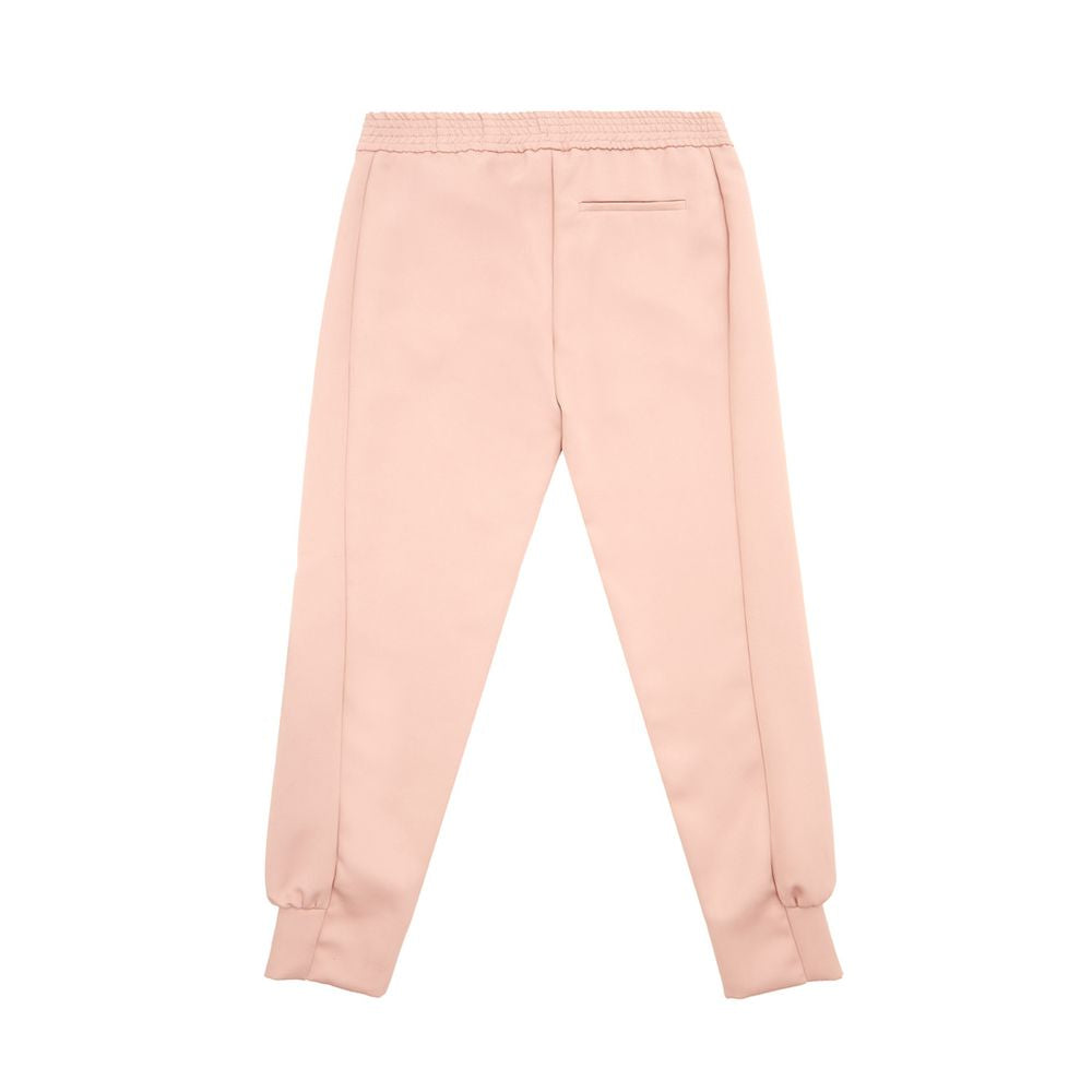 Elegant Pink Polyester Pants for Women - SEHABRANDS