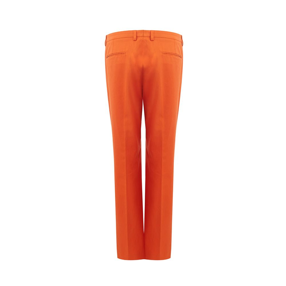 Elegant Cotton Orange Pants - SEHABRANDS