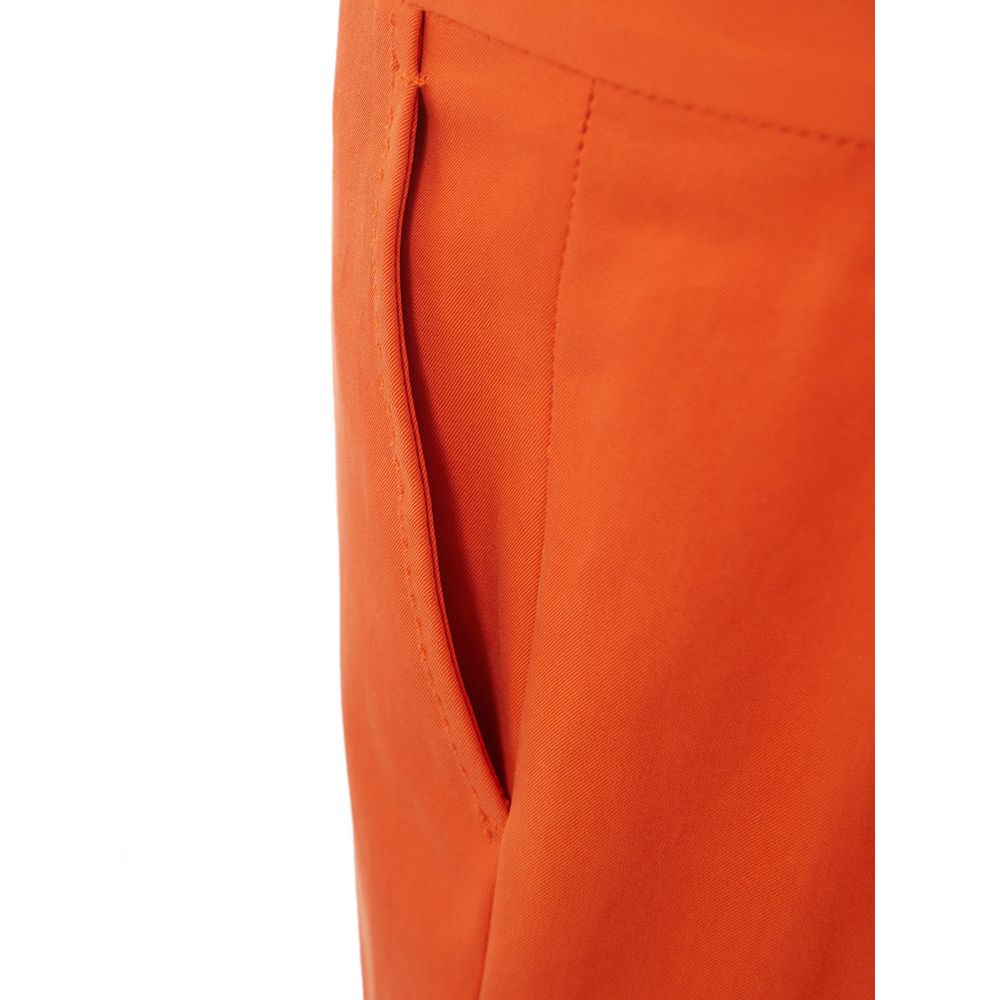 Elegant Cotton Orange Pants - SEHABRANDS