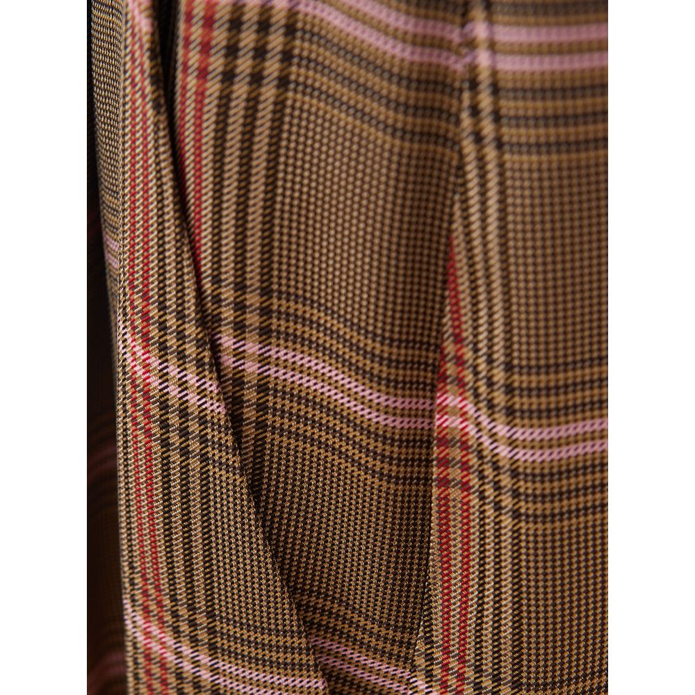 Elegant Brown Viscose Pants for Women - SEHABRANDS