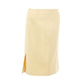 Elegant Yellow Viscose Skirt for Women - SEHABRANDS