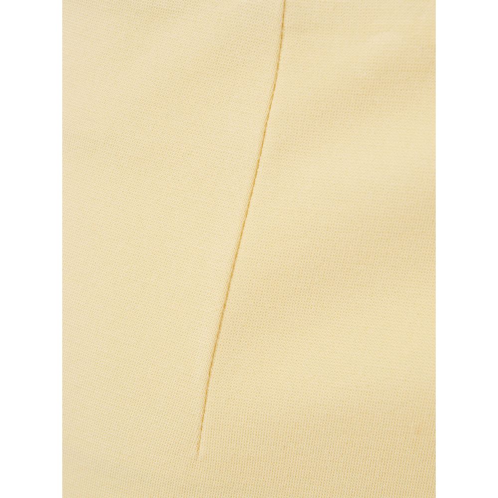 Elegant Yellow Viscose Skirt for Women - SEHABRANDS