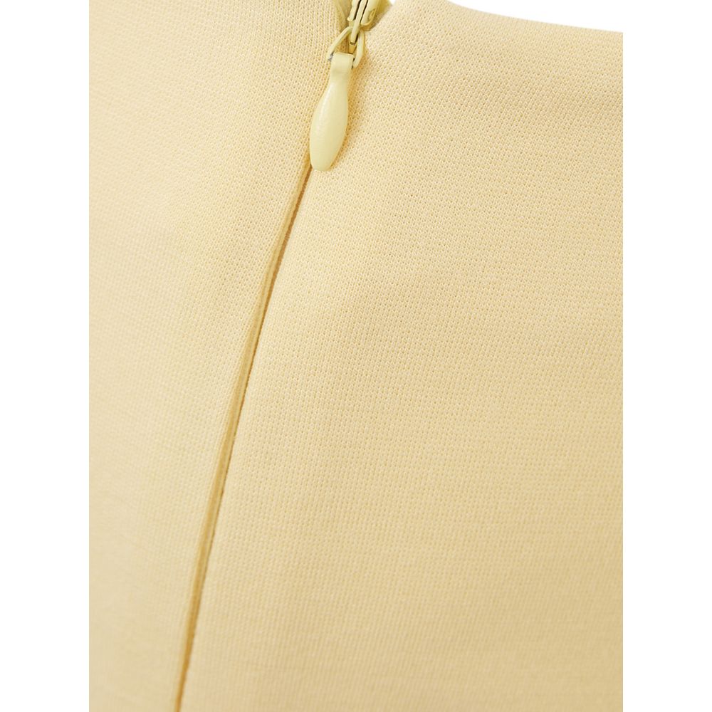 Elegant Yellow Viscose Skirt for Women - SEHABRANDS