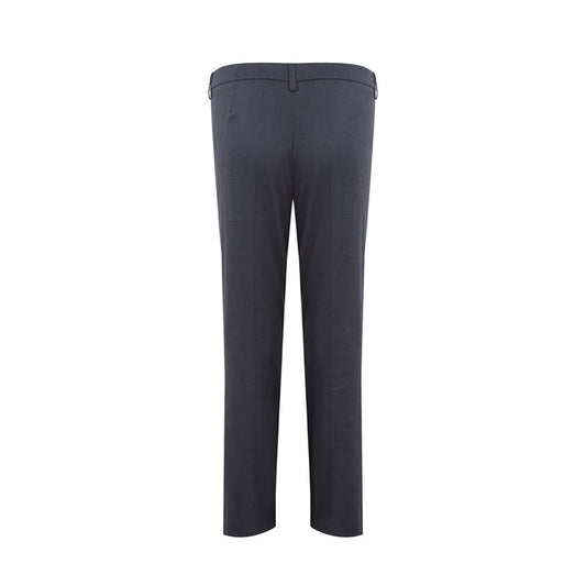 Chic Blue Linen Trousers - SEHABRANDS