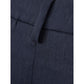 Chic Blue Linen Trousers - SEHABRANDS