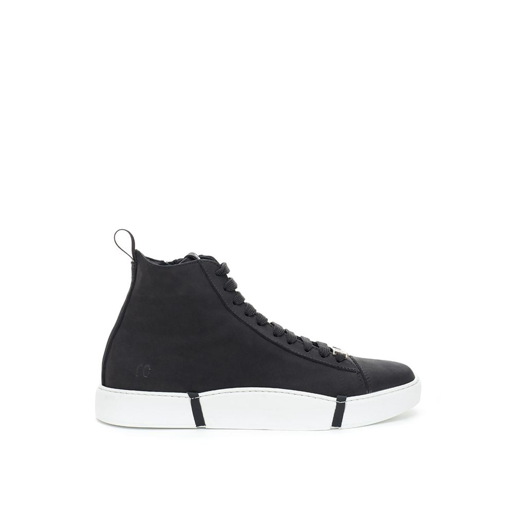 Elegant Suede Sneakers in Chic Black - SEHABRANDS