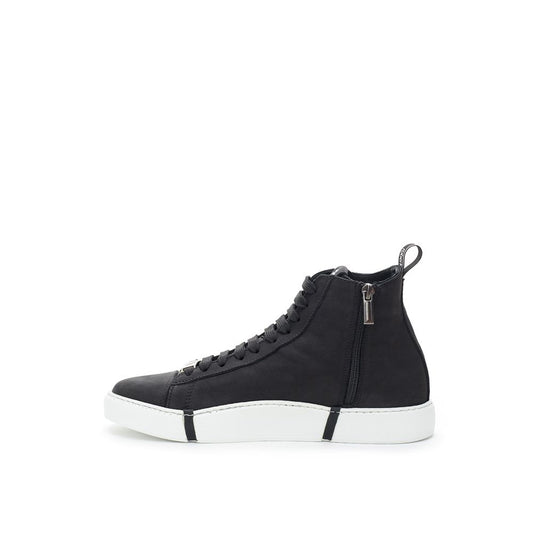 Elegant Suede Sneakers in Chic Black - SEHABRANDS