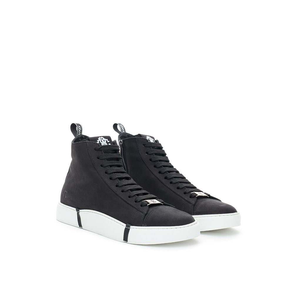 Elegant Suede Sneakers in Chic Black - SEHABRANDS