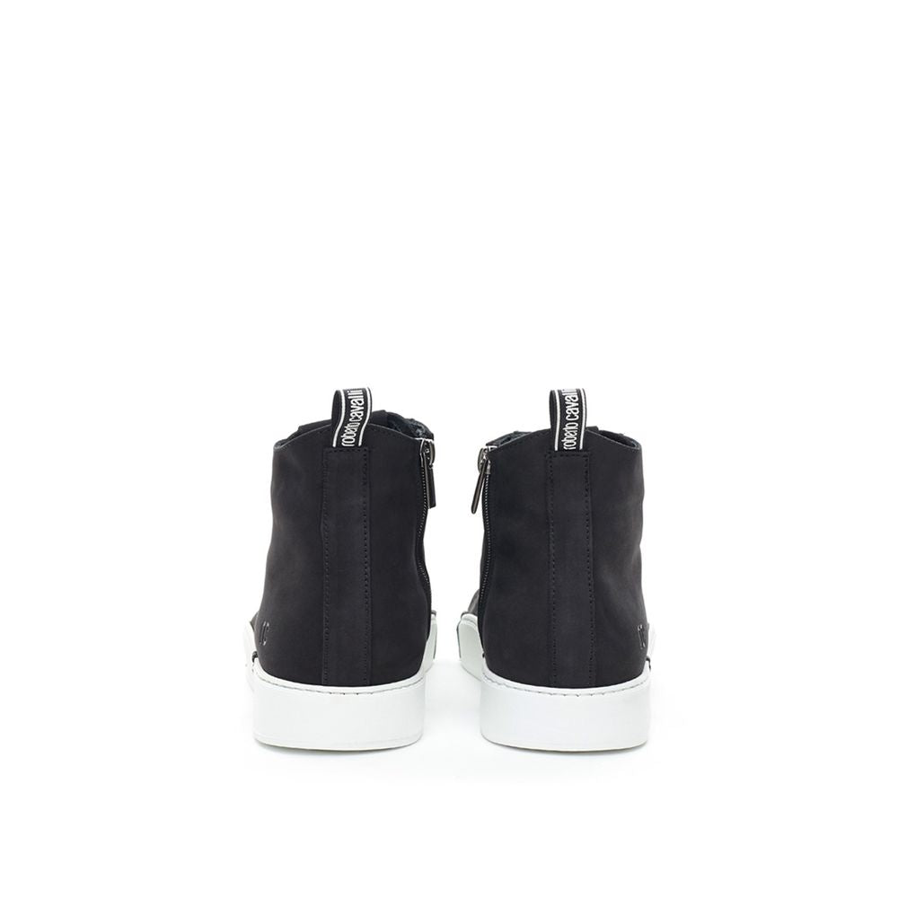 Elegant Suede Sneakers in Chic Black - SEHABRANDS