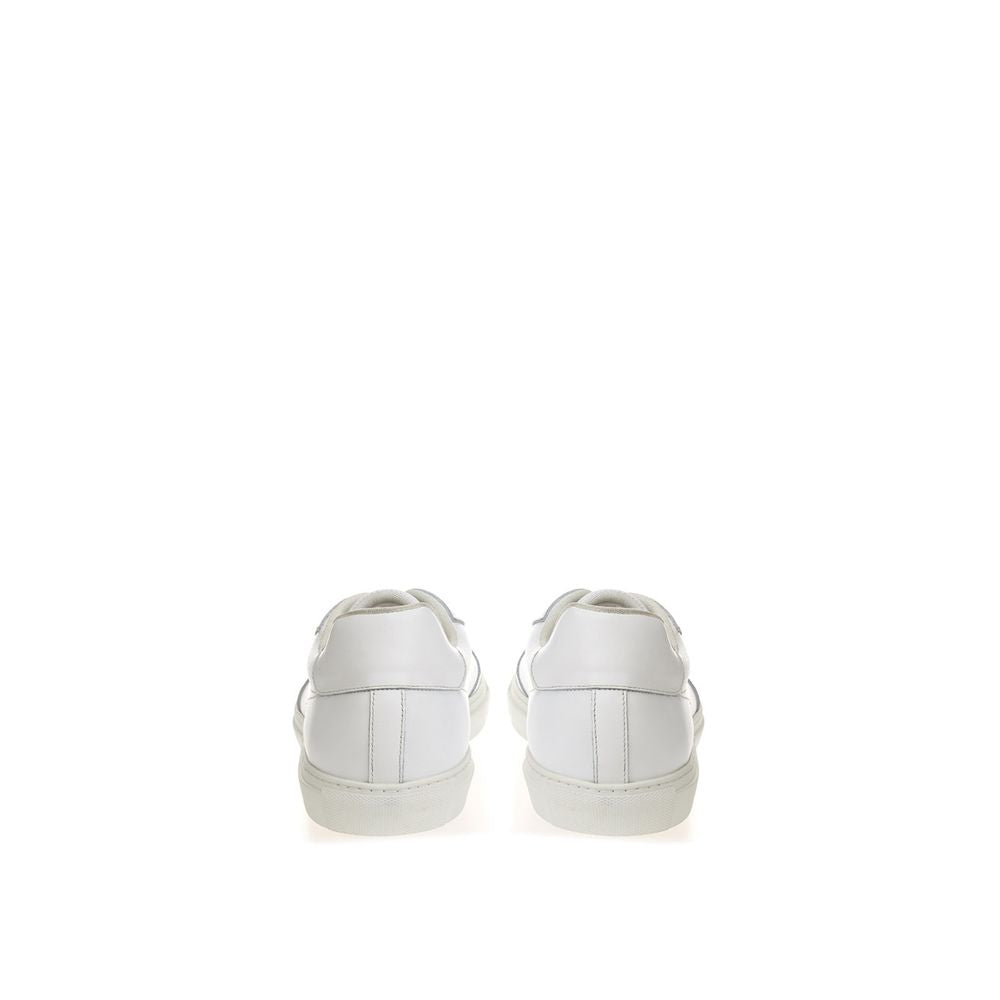 White Leather Sneakers Luxe Footwear - SEHABRANDS