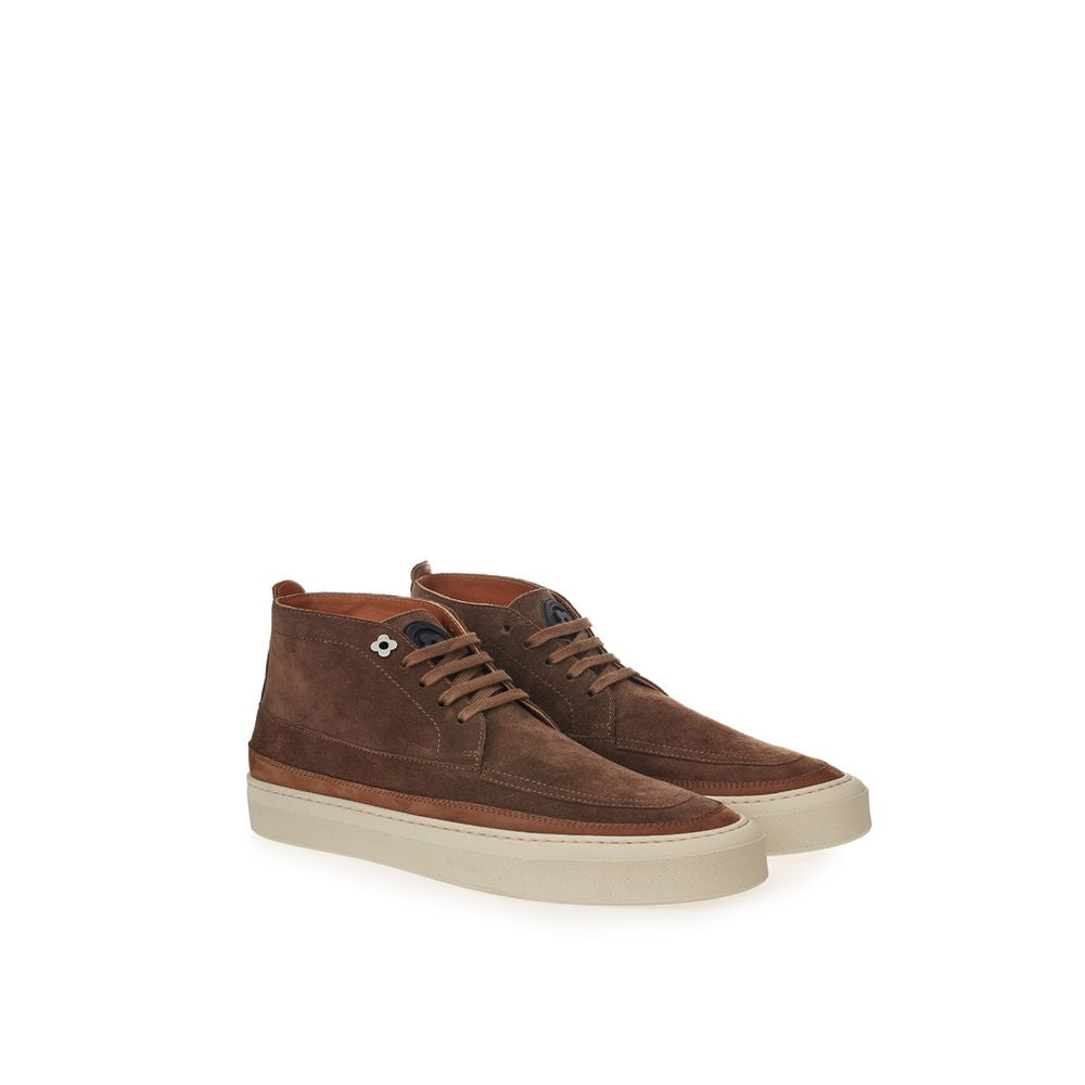 Elegant Suede Sneakers in Rich Brown - SEHABRANDS