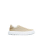 Elegant Gold Leather Sneakers - SEHABRANDS