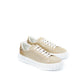 Elegant Gold Leather Sneakers - SEHABRANDS