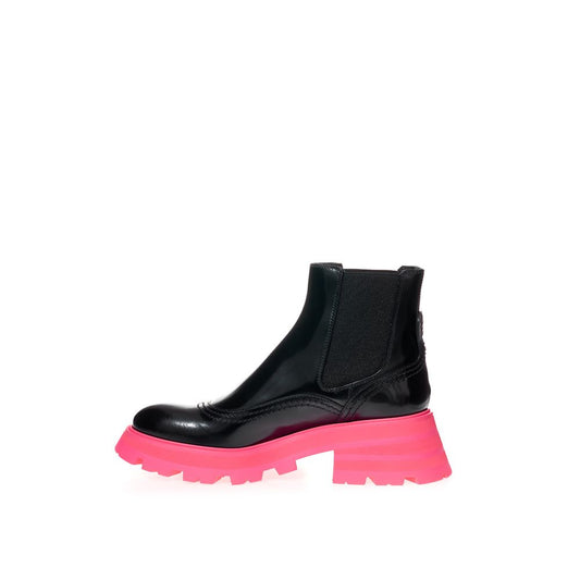 Elegant Black Leather Boots - SEHABRANDS