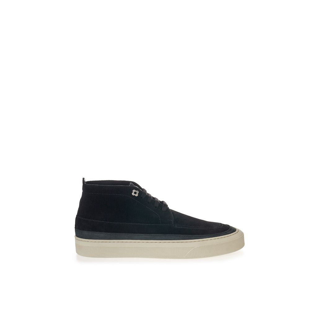 Elegant Suede Sneakers in Timeless Black - SEHABRANDS