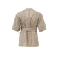 Chic Beige Linen Jacket - SEHABRANDS