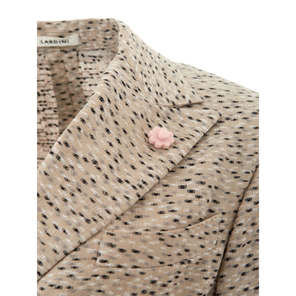 Chic Beige Linen Jacket - SEHABRANDS