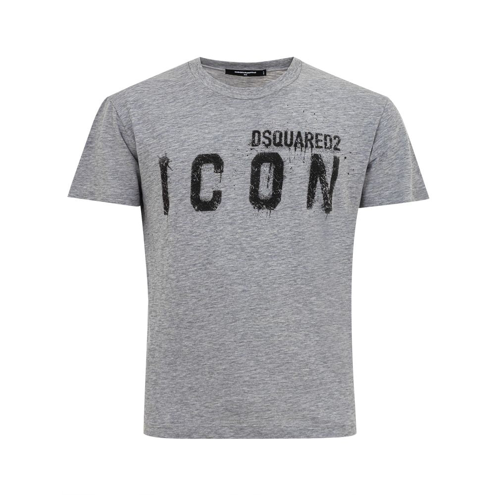 Sleek Gray Cotton Tee for Stylish Men - SEHABRANDS