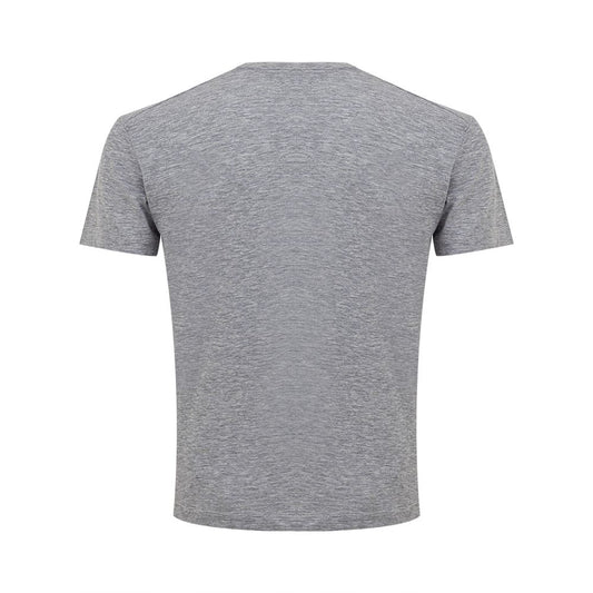 Sleek Gray Cotton Tee for Stylish Men - SEHABRANDS