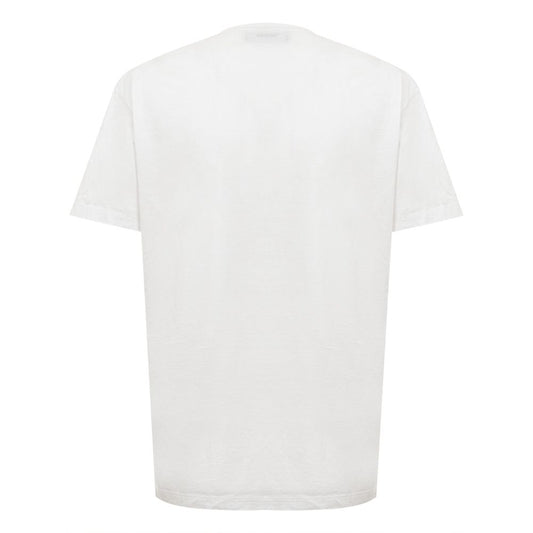 Chic White Cotton Staple Tee - SEHABRANDS