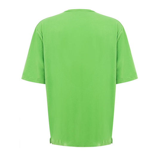 Electric Green Cotton Tee for Men - SEHABRANDS