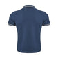 Elegant Blue Italian Cotton Polo Shirt - SEHABRANDS