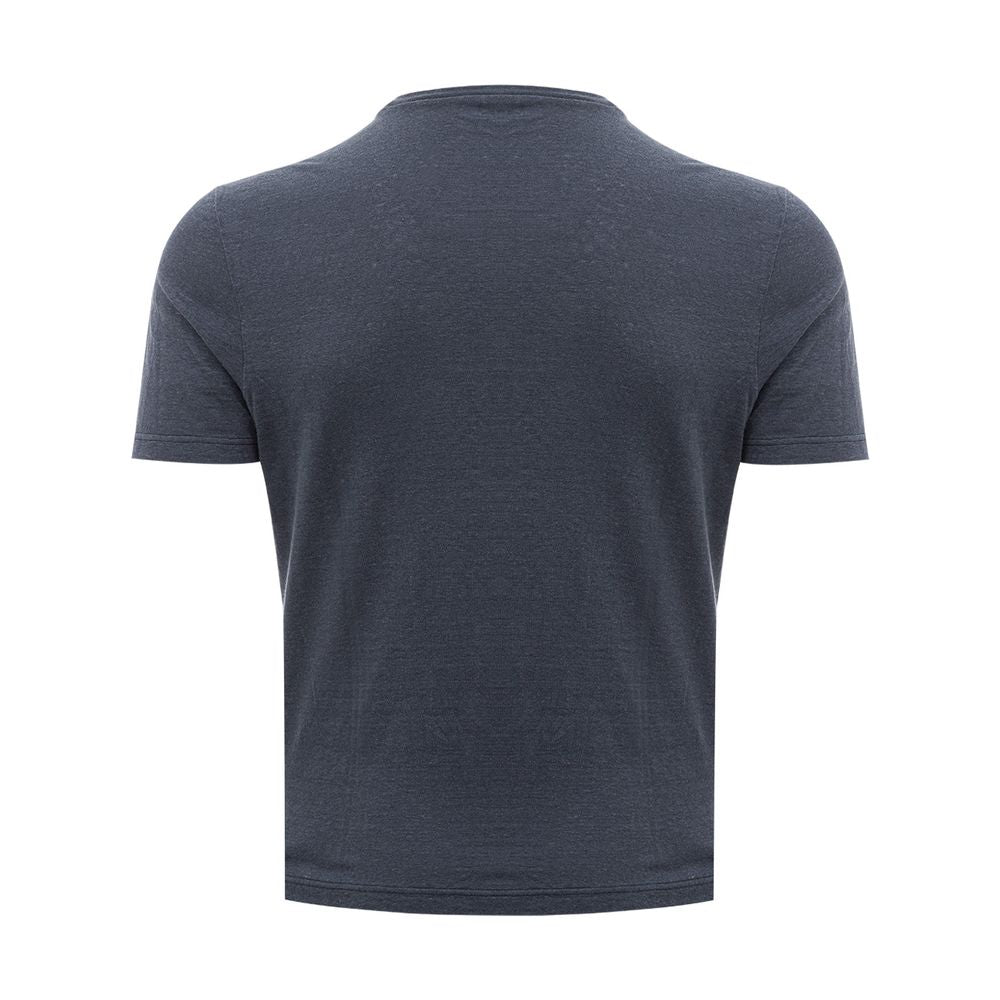 Gran Sasso Elegant Gray Cotton T-Shirt - SEHABRANDS