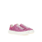 Fuchsia Elegance Leather Sneakers - SEHABRANDS