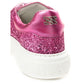 Fuchsia Elegance Leather Sneakers - SEHABRANDS