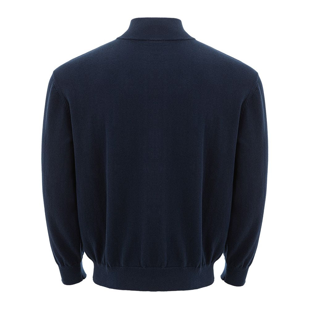 Blue Cotton Sweater - SEHABRANDS