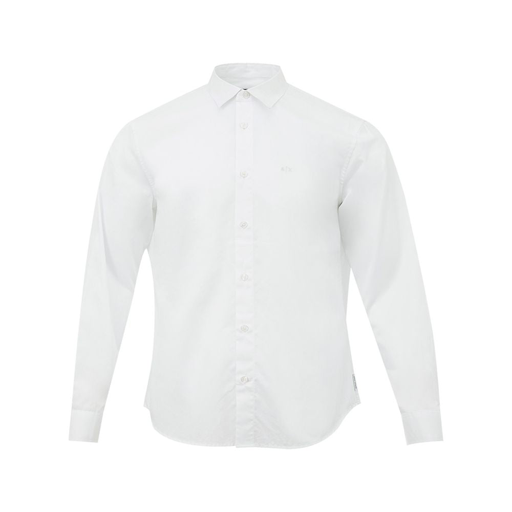 Elegant White Cotton Shirt for Men - SEHABRANDS