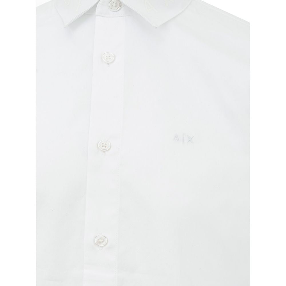 Elegant White Cotton Shirt for Men - SEHABRANDS