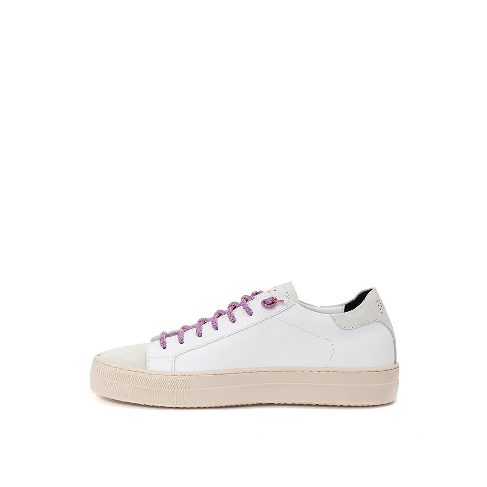 White Leather Sneaker - SEHABRANDS