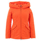 Elegant Orange Polyester Jacket for Women - SEHABRANDS