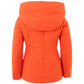 Elegant Orange Polyester Jacket for Women - SEHABRANDS