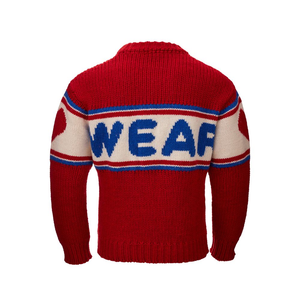 Elegant Red Wool Sweater For Sharp Looks - SEHABRANDS