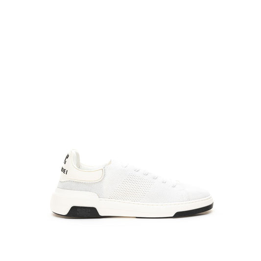 Elegant White Leather Sneakers - SEHABRANDS