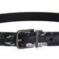 Dolce & Gabbana Elegant Floral Patterned Men's Luxury Belt