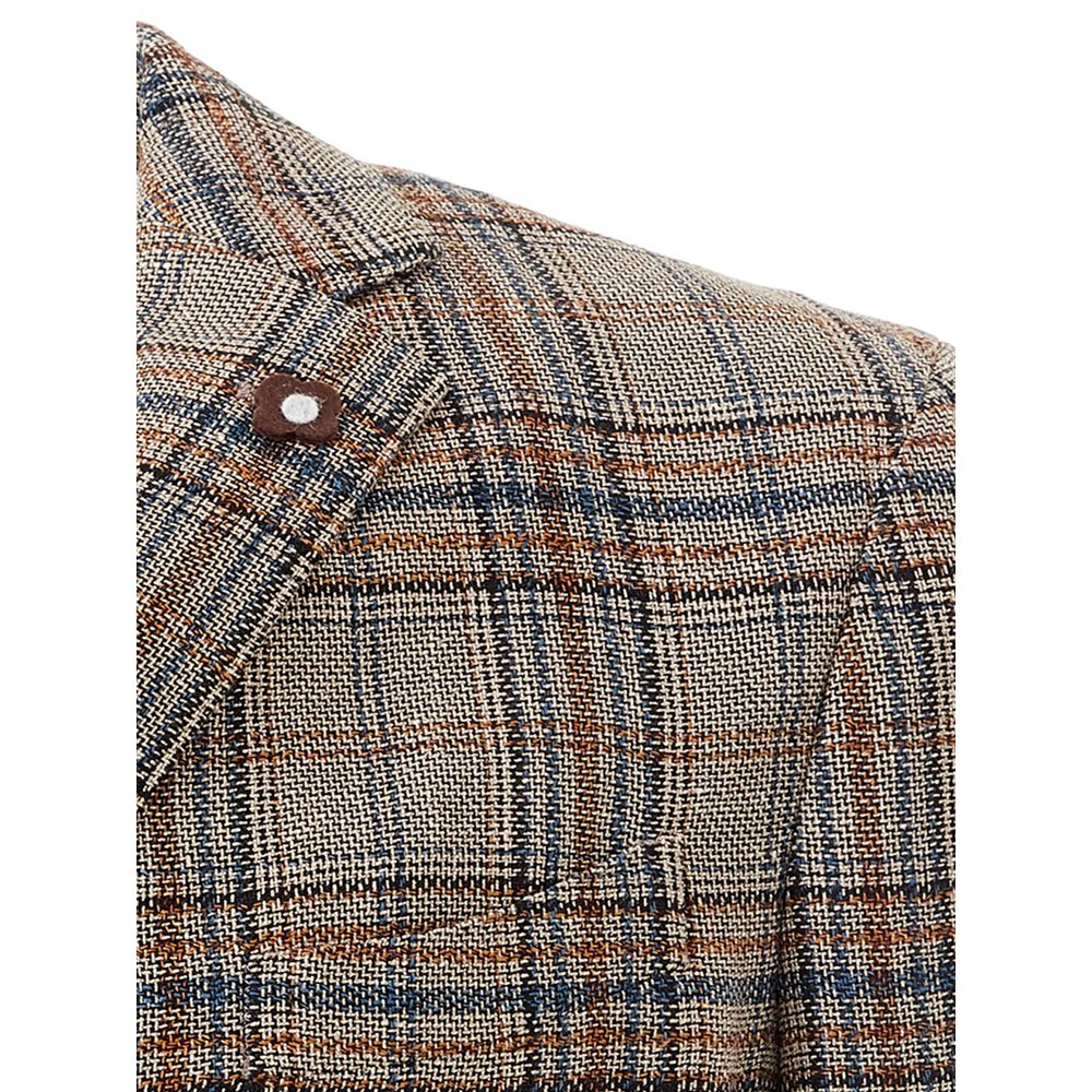 Lardini Elegant Multicolor Linen Jacket - SEHABRANDS