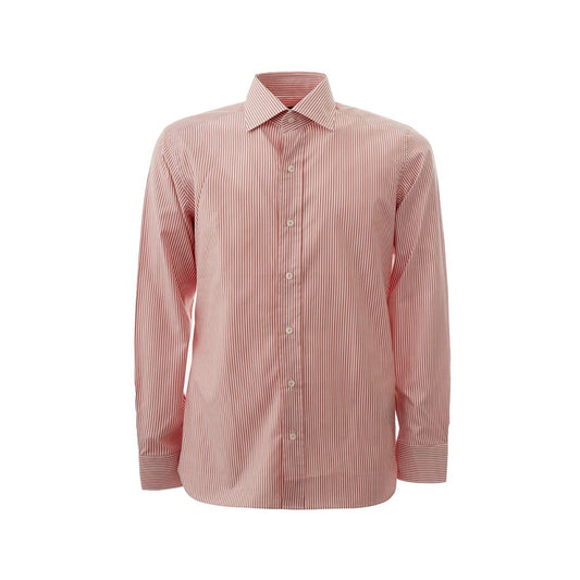 Elegant Pink Cotton Shirt for Men - SEHABRANDS