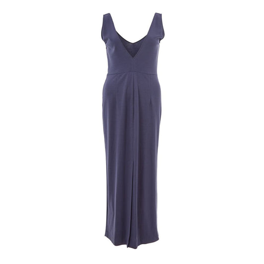 Blue Viscose Dress - SEHABRANDS