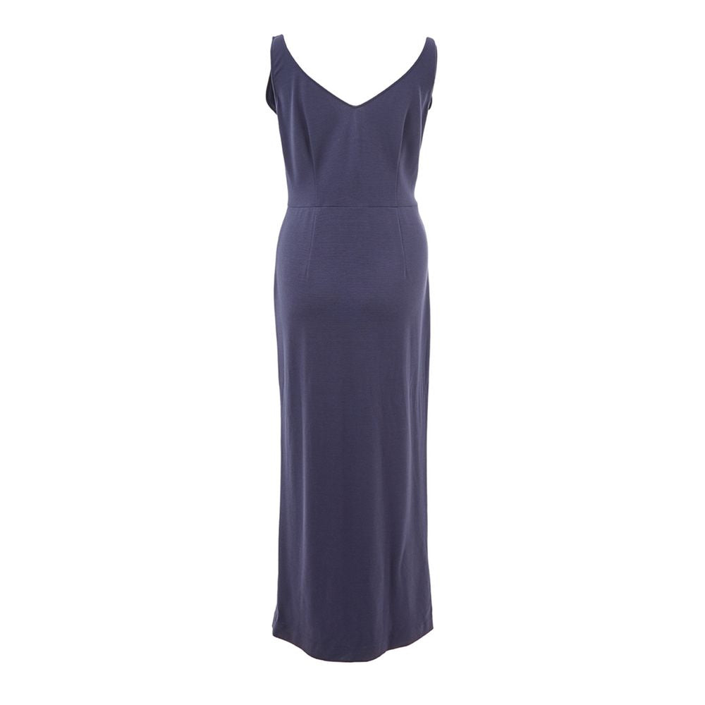 Blue Viscose Dress - SEHABRANDS