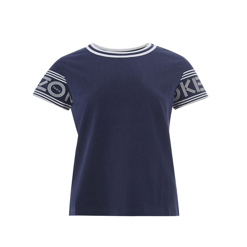 Blue Cotton Tops & T-Shirt - SEHABRANDS