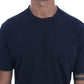 Chic Blue Cotton Crew-Neck Tee - SEHABRANDS