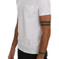 Elegant White Crew-Neck Cotton T-Shirt - SEHABRANDS