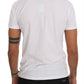 Elegant White Crew-Neck Cotton T-Shirt - SEHABRANDS