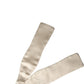 Dolce & Gabbana Beige Silk Slim Skinny Necktie Men Bow Tie